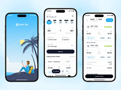 Travel Ticket Finder App – Seamless Booking Experience UI app app design booking app flight booking app ios mobile mobile app mobile ui ticket booking app travel travel app travel design travel ticket app ui design uiux