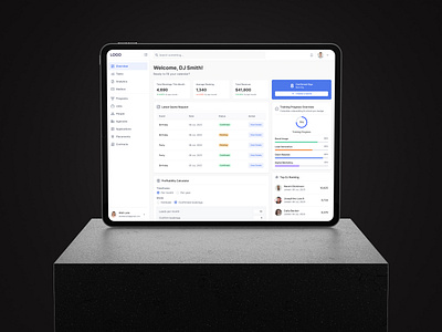 DJ Booking Dashboard artist management calendar integration dashboard dashboard ui dj dj booking event event organizer event planner gig management music revenue tracking saas dashboard