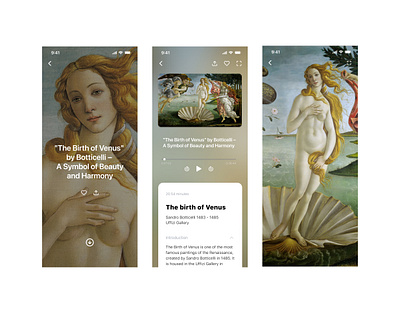 Art app app design ios iphone ui ux