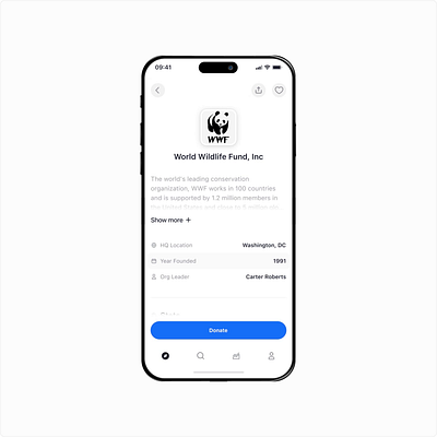 Benefi app demo design charity contribution crypto donation fintech investment mobile app non profit payment trend wwf