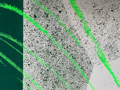 Prodigy - Mural Detail art primo branding identity material mural overspray paint speckle spraypaint texture