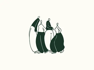 gather icon branding clean cozy custom flow gather hand hand drawn icon illustration illustrative modern nordic party people simple