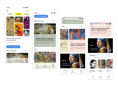 Art app app design ios ui ux