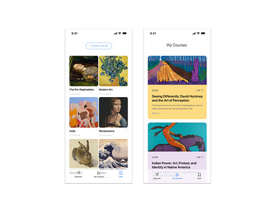 Art app app design ios iphone ui ux