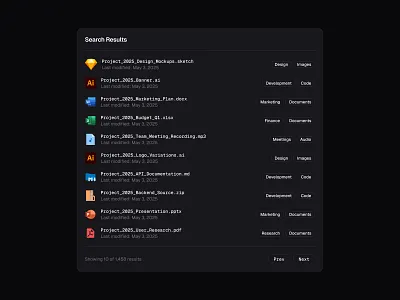 File List 📁 design minimal saas ui web design