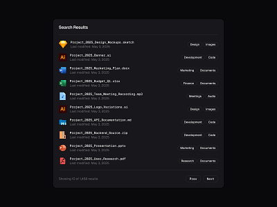 File List 📁 design minimal saas ui web design