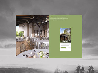 Website for an all-season event space outside the city architectural bureau magazine style minimalism no code real estate real estate event ui ux web webdesign