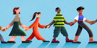 Walk With Me digital art graphic design illustration photoshop portrait
