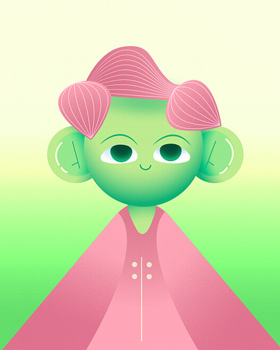 Gradient illustration art character art gradient gradient character design gradient illustration graphic design illustration minimal design minimal illustration