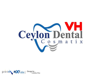 VH Ceylon Dental Cosmatix Logo Outputs graphic design logo