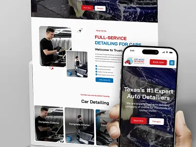 Auto Detailing WordPress Website Template auto detailing marketing auto detailing website book more clients car wash template detailing business detailing website design graphic reserve mobile car wash small business website wordpress for detailers