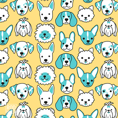 dogs cute dog dogs graphic design illustration illustrator pattern vector vector art