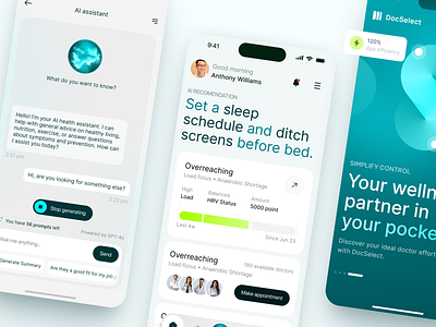 Mobile design for Digital Health app app design application application design design interface ios app ios app design mobile mobile app mobile app design mobile design product product design saas service startup ui uiux ux