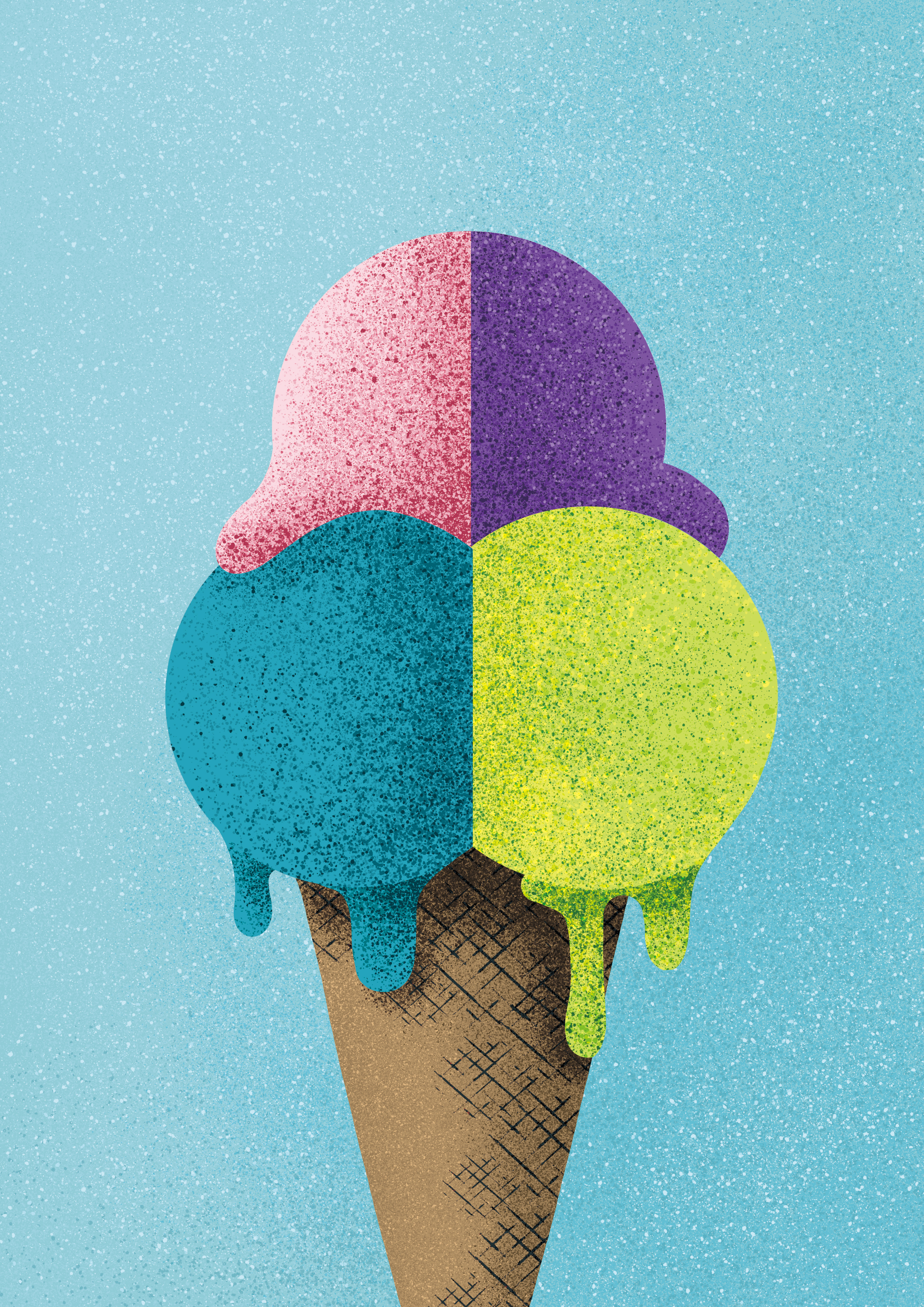 Ice cream design digital art graphic design icacream illustration photoshop