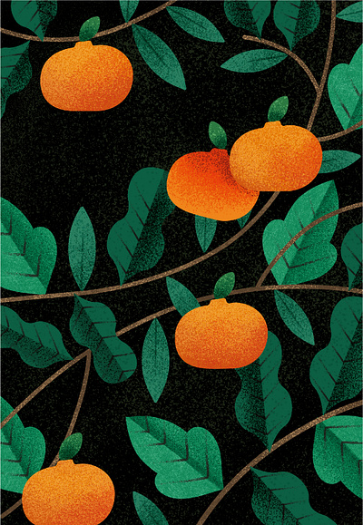 Yuzu Tree digital art graphic design illustration photoshop