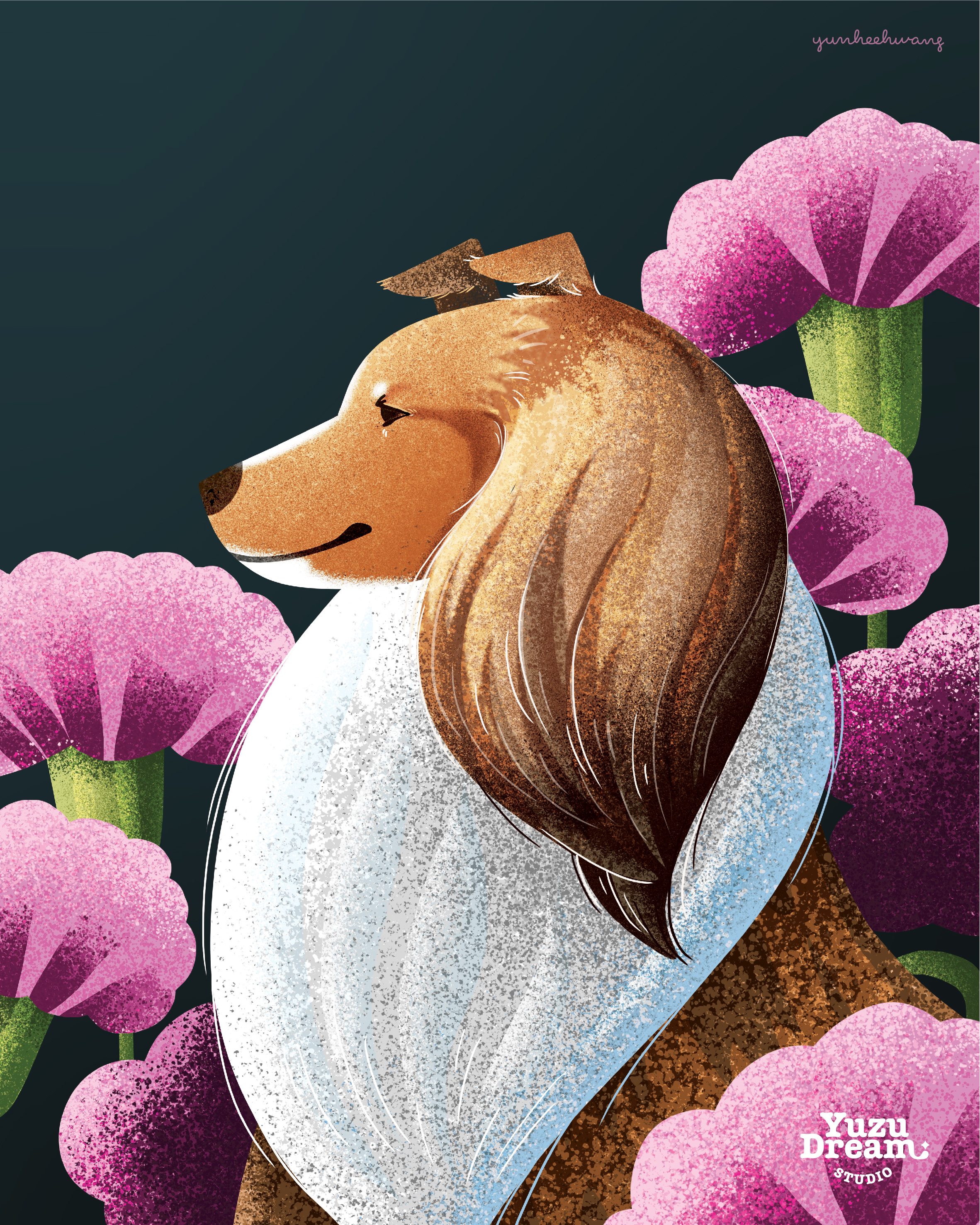 My Lovely 3 dogs animal digital art dog graphic design illustration photoshop