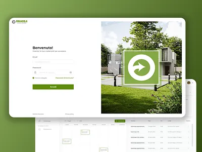 Property management web app login page real estate real estate management ui design web app