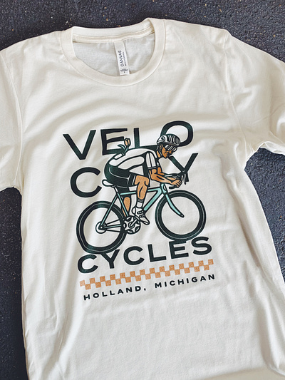 Velo City Cycles bianchi bike cycling france helmet holland michigan tour tshirt tulip velo