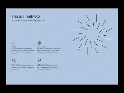 Time Tracking Interface Design business software clean interface content structure flat icons functional ui intuitive ui layout layout clarity minimal design product landing productivity tool responsive layout simple layout software interface time management time tracking ui layout ux design web application