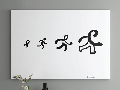 Evolution of a Logo branding brandmark charity drawing human identity identity design illustration letter c logo logo design logos minimalist monogram non profit print race ribbon sketch