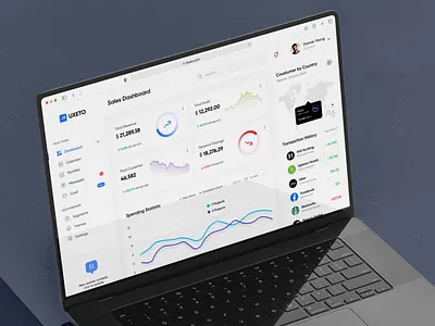 Fintech Dashboard businessinsights businesssolutions dataanalytics financialmanagement financialtech fintechdashboard techdesign uiux userinterfacedesign