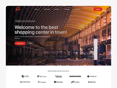 Modern Shopping Mall Website Design 🛍️ design landing page mall website shopping mall ui ui ux web design website ui