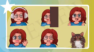 🎨 Emote Pack Name: ChibiCharm Set Studio: Stallion Studio LTD animation chibbi charm design emotes illustration open for commission stallion studio limited twitch