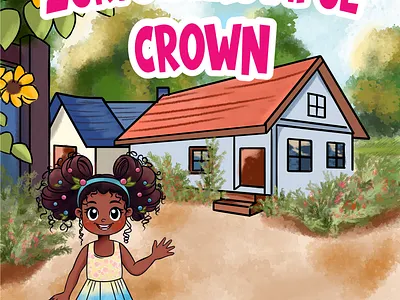 Zuri's Beautiful Crown children books illustration kdp story
