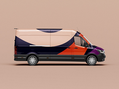 Bold Van Wrap Design — Abstract, Eye-Catching & On the Move claruon