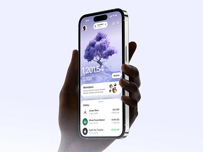 Rewards-Based Finance App UI Design app design digital wallet finance app financial tracker loyalty rewards minimal layout mobile banking mobile interface payment history points system smart spending ui design user interface ux design ux research ux ui visual balance wallet