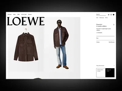 E-commerce Product Page digital shopping ecommerce fashion ecommerce fashion interface interactive elements minimal layout modern retail online fashion product page responsive ui retail design shopping design typography ui concept ui design user journey ux design ux strategy visual hierarchy