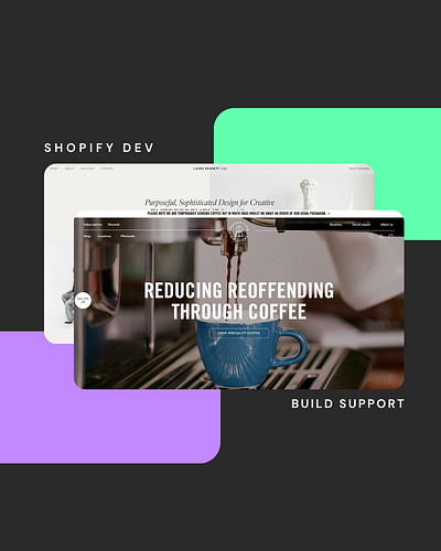 Redemption Roasters & Laura Bennett ecommerce shopify ui web design
