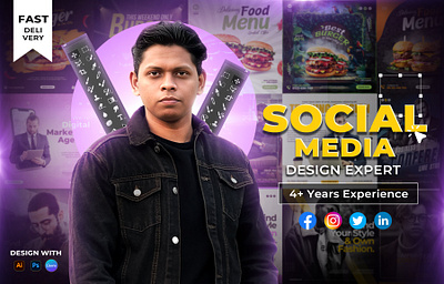 Social Media Design Expert With 4+ Years. adbanner brandingdesign fashiondesign graphic design illustrator instagramtemplate layoutdesign marketingdesign photoshopdesign postdesign promotiondesign socialmediapost visualdesign