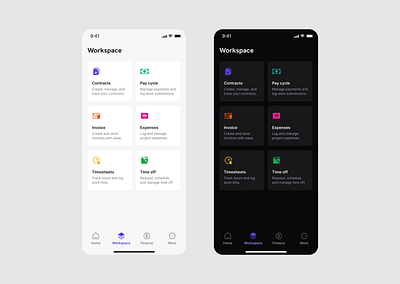 Workspace app app design design interface mobile app ui ui design uiux ux ux design