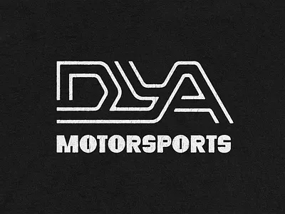 DYA Motorsports auto parts inline logo merch monogram motorsports nascar plastisol racing screen print shirt