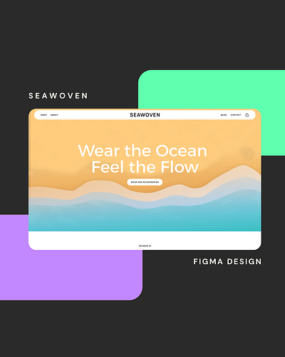 Seawoven - Web Design Client design figma ui ux web design