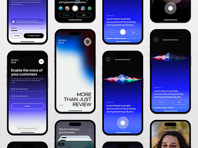 Voice-Driven Customer Review App Design app design audio capture customer insight intuitive ux minimal layout mobile feedback mobile ui modern design product feedback review app review recording review system smart forms testimonial app ui design user engagement user testimonial ux design voice feedback voice input