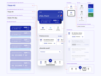 Healthcare app design system health ui