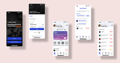 Realm Bank app bank app design ui