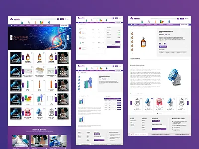 Lab Chemical Website UI Design branding graphic design logo ui