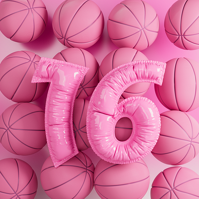 Dribbble 16th anniversary 3d animation blender cinema 4d graphic design illustration motion graphics octane redshift render
