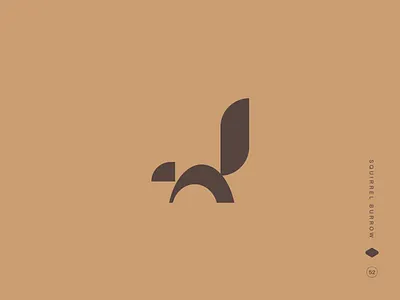 Squirrel Burrow abstract animal mark animal meets geometry bold vector symbol burrow symbol chipmunk clean minimalist logo clever logo design creative logo mark ferret geometric animal groundhog meerkat minimal animal logo nature inspired branding prairie dogs squirrel burrow squirrel logo weasel wildlife identity woodland identity
