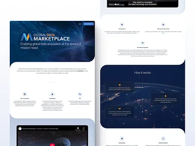 Global Data Marketplace: Landing Page Refresh animation app design branding ui ux
