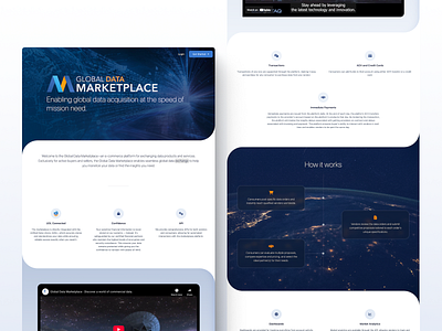 Global Data Marketplace: Landing Page Refresh animation app design branding ui ux