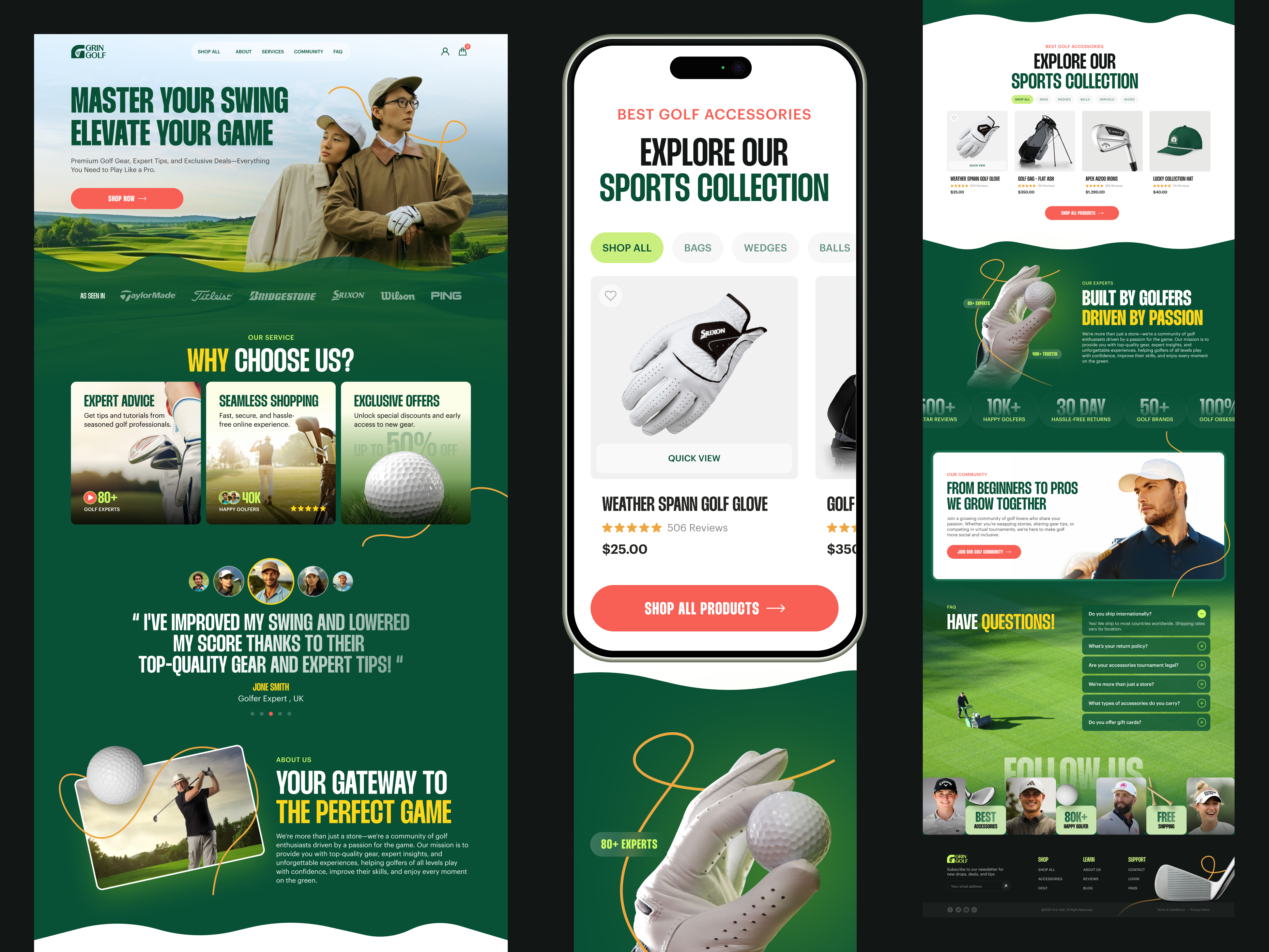 Example of Ecommerce, Saas Website Design