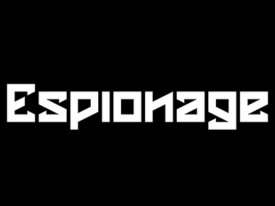 Espionage display espionage font fontstruct geometric modern sans serif typeface typography