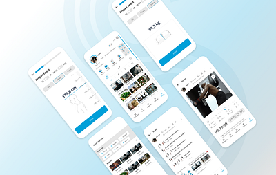 Sport App app design clean design fitness app goals health app mobile app design modern design product design progress tracking prototype ui uiux design user experience user interface ux