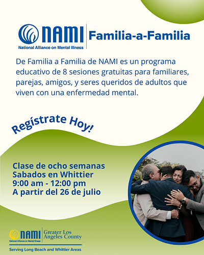 Familia-a-Familia Spanish Flyer flyer instagram nonprofit