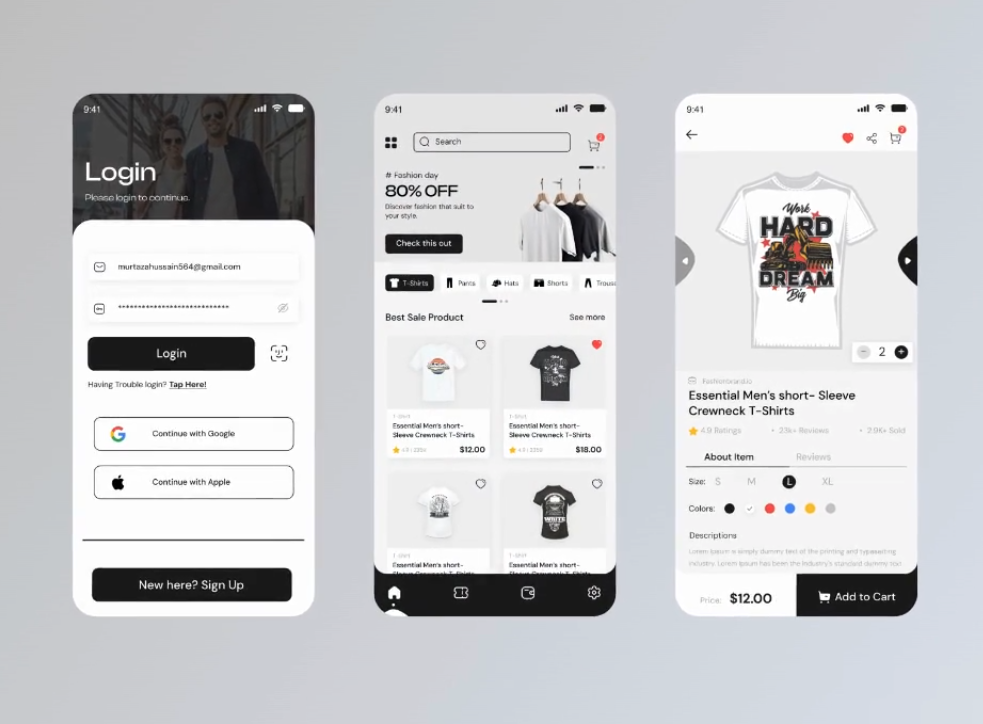👕 Fashion Fit – Mobile Shopping App android app design appdesign clothingapp ecommerceapp fashion mobile app figmadesign ios app design mobile app design mobile interface design mobileappu mobileui moderndesign shoppingapp styleapp tshirtdesign ui ui design uiuxdesign ux ux design