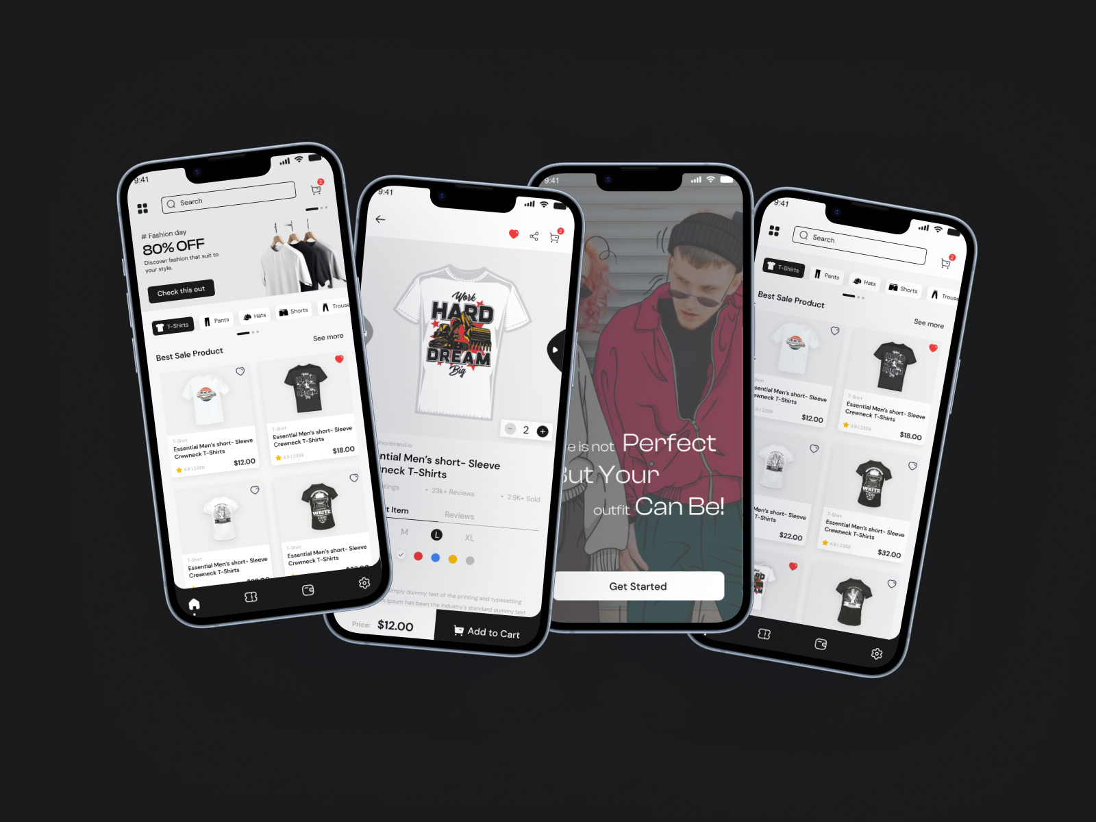 Example of Mobile App UI/UX Design (I Os & Android)